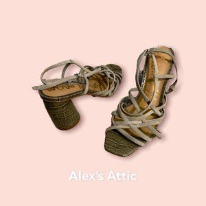 Sam Edelman Womens  Cylindrical Heel Sandals Size 9 1/2 pre-owned